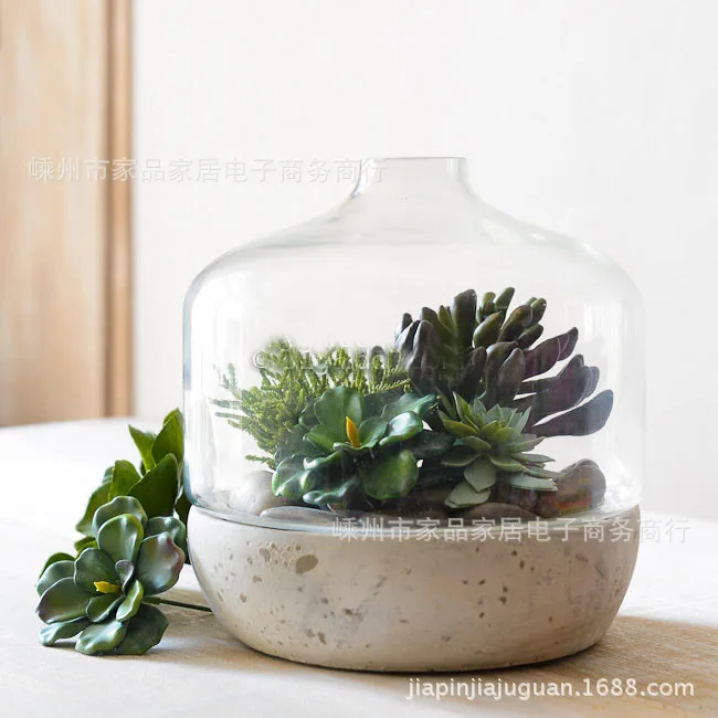 Image Factory wholesale! Hanabusa American country to do the old retro transparent glass vase micro landscape of the whole network low