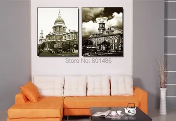 2 Piece Modern Wall Painting Black and White City Scenery Decorative Art Picture Print On Canvas For Living Room
2 Piece Modern Wall Painting Black and White City Scenery Decorative Art Picture Print On Canvas For Living Room