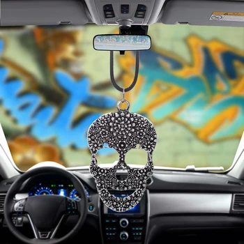 Car Pendant Cool Skull Hip Hop Automobile Rear View Mirror Charms Hanging Ornaments Decoration holiday gifts car styling auto
Car Pendant Cool Skull Hip Hop Automobile Rear View Mirror Charms Hanging Ornaments Decoration holiday gifts car styling auto