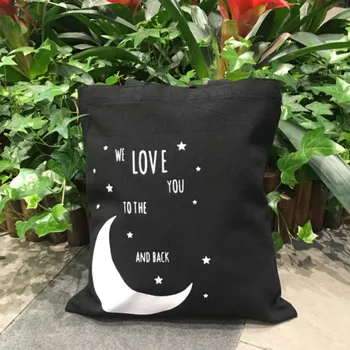 we love you to the and back Tote Bag Lette Star Moon Printed Canvas Bags Fashion Shopping Bags Girl Gift Travel Bags
we love you to the and back Tote Bag Lette Star Moon Printed Canvas Bags Fashion Shopping Bags Girl Gift Travel Bags