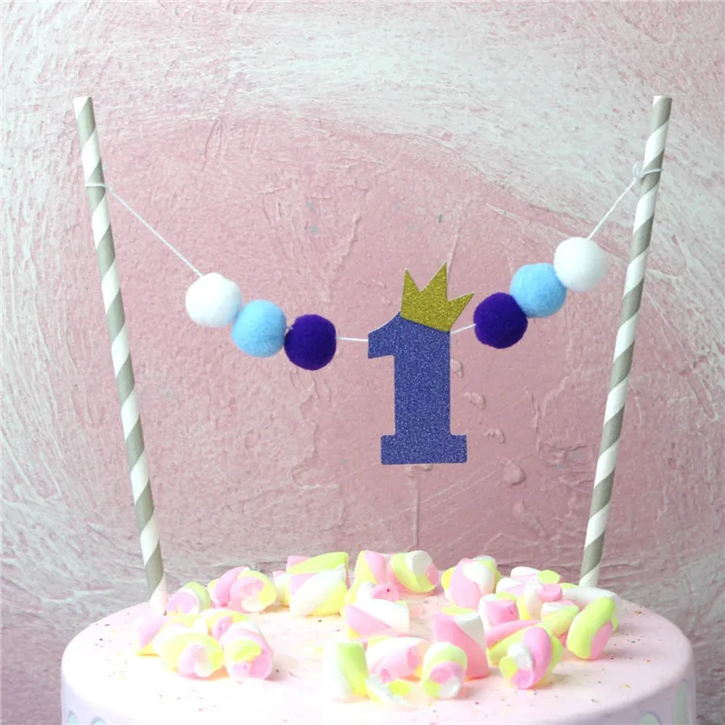 1 pcs sweet ONE baby shower kids birthday party favor supplies year pompon cake topper birthday cake decoration
1 pcs sweet ONE baby shower kids birthday party favor supplies year pompon cake topper birthday cake decoration