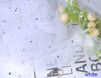 200*138cm Craft and Party mesh fabric,have shinny star and moon mesh cloth tulle bolt for wedding and decoration
200*138cm Craft and Party mesh fabric,have shinny star and moon mesh cloth tulle bolt for wedding and decoration