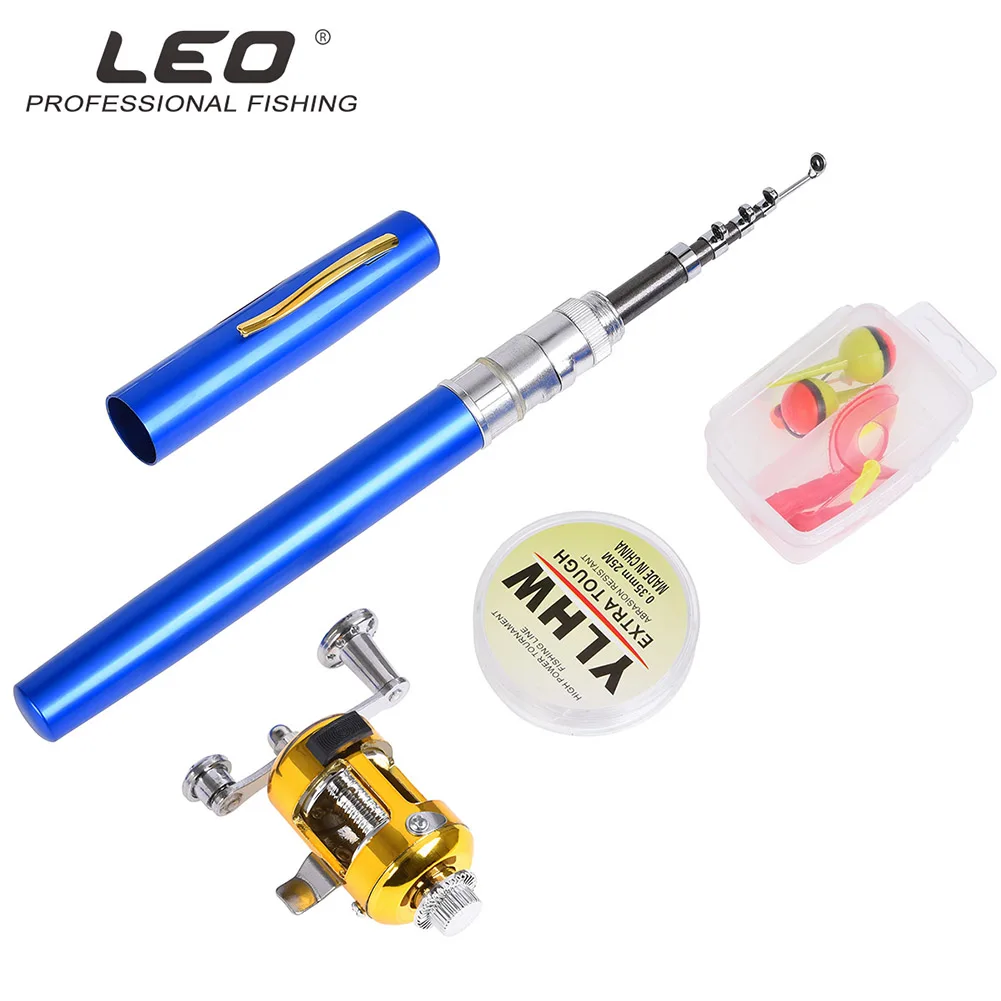Portable Fishing Rod Reel Combo Set Pen Shape Telescopic Fishing Pole Line Soft Lures Kit Fish Gear ALS88
Portable Fishing Rod Reel Combo Set Pen Shape Telescopic Fishing Pole Line Soft Lures Kit Fish Gear ALS88
