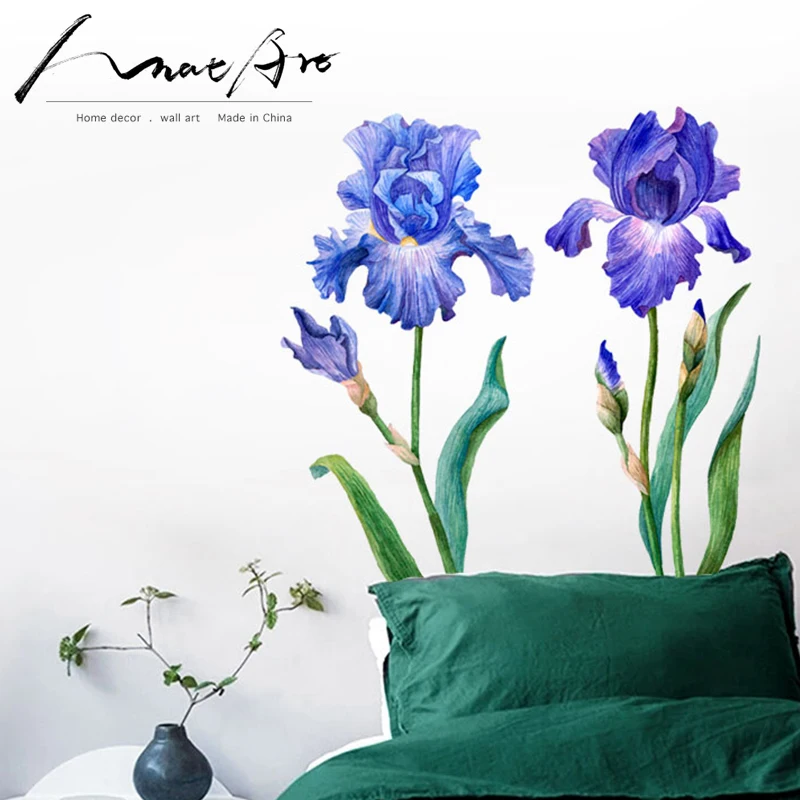 Floral wall sticker diy art iris Watercolour Painting wall art modern home decoration accessories for nordic style kids rooms
Floral wall sticker diy art iris Watercolour Painting wall art modern home decoration accessories for nordic style kids rooms