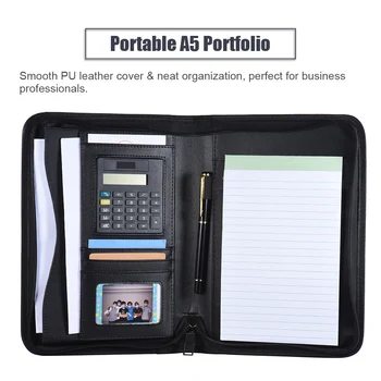 Padfolio PU Leather A5 Portable Business Portfolio Padfolios Folder Document Case Organizer Portafolios Office Organizer
Padfolio PU Leather A5 Portable Business Portfolio Padfolios Folder Document Case Organizer Portafolios Office Organizer
