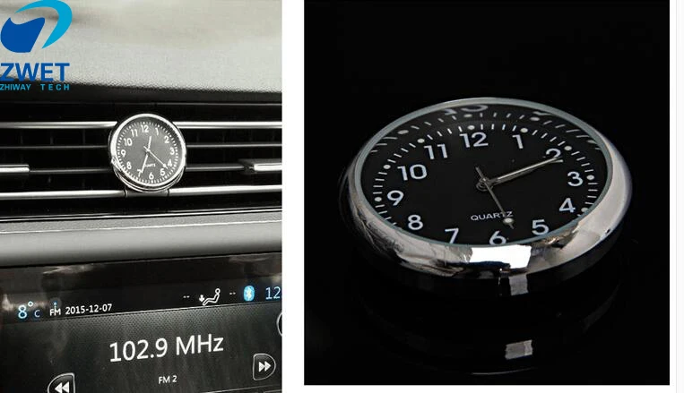 ZWET Car for Audi Q7 watch clock Q5 Q3 /vehicle on-board electronic clock car thermometer Black/White
ZWET Car for Audi Q7 watch clock Q5 Q3 /vehicle on-board electronic clock car thermometer Black/White