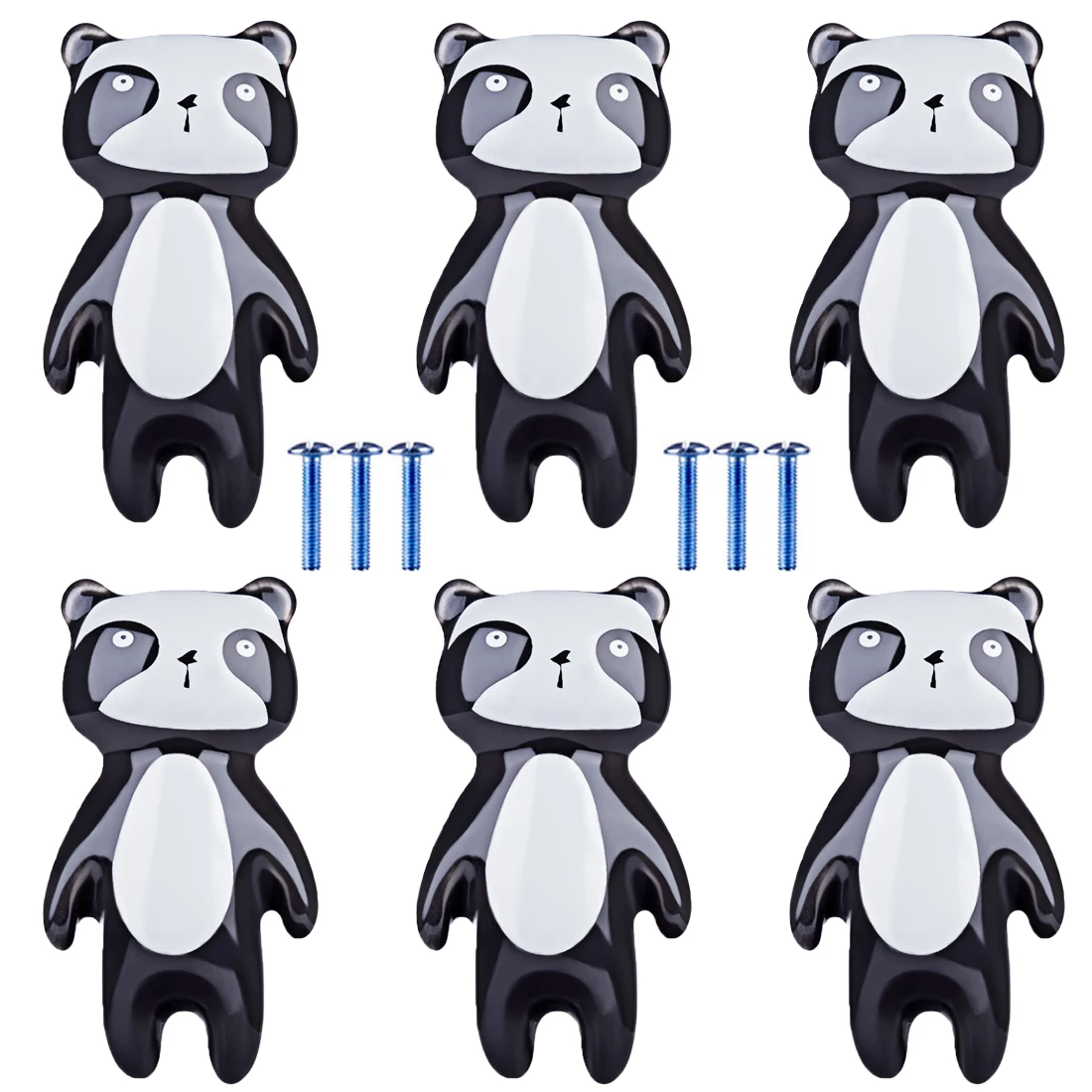 Wholesale 6pcs/lot Children Cartoon Door Knob Ceramic Animal Shape Handle Home Furniture Handle Cabinet Pull Handle - Panda
Wholesale 6pcs/lot Children Cartoon Door Knob Ceramic Animal Shape Handle Home Furniture Handle Cabinet Pull Handle - Panda