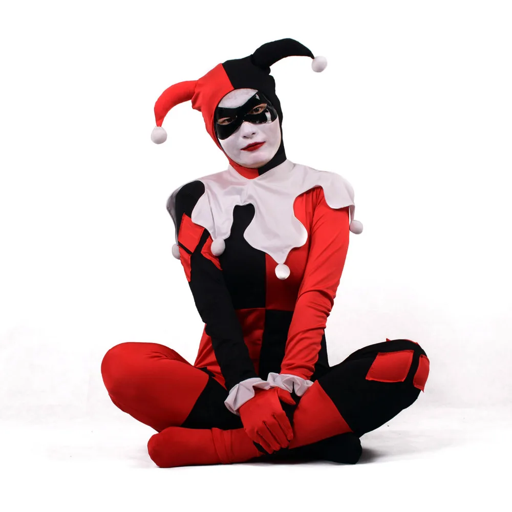 Новинка 2018 самый популярный костюм harley quinn на Хэллоуин женский сексуальный