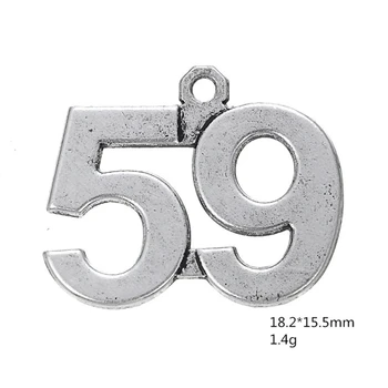 Antique Silver Number 59 Pendant Arabic Numerals Figures Charms For Handmade Women Jewelry Necklace Making DIY Accessories 50PCS
Antique Silver Number 59 Pendant Arabic Numerals Figures Charms For Handmade Women Jewelry Necklace Making DIY Accessories 50PCS