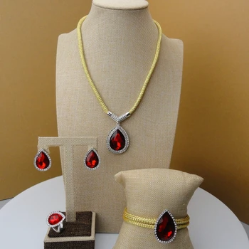 Yuminglai Dubai Costume Jewelry Red Rhinestone Rope Jewelry Sets FHK5443
Yuminglai Dubai Costume Jewelry Red Rhinestone Rope Jewelry Sets FHK5443