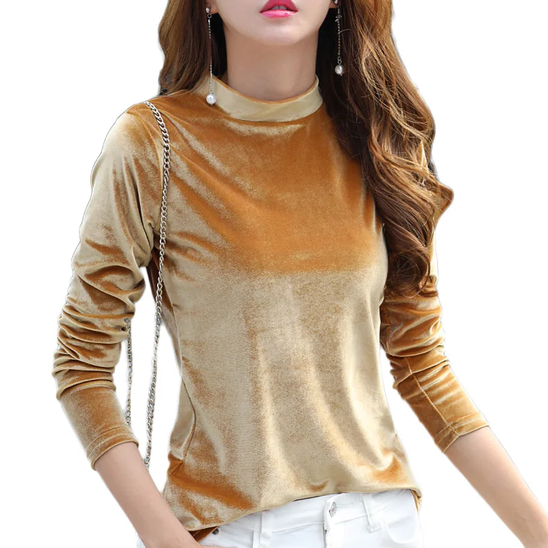 2018 England Style T Shirt Women Winter Female High Quality Long Sleeve Tees Top Stand Neck Velvet Women T Shirts Plus Size Tops
2018 England Style T Shirt Women Winter Female High Quality Long Sleeve Tees Top Stand Neck Velvet Women T Shirts Plus Size Tops