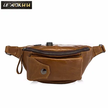 New Quality Leather men Casual Fashion Brown Travel Fanny Waist Belt Bag Chest Pack Sling Bag Design Phone Case Pouch Male 205
New Quality Leather men Casual Fashion Brown Travel Fanny Waist Belt Bag Chest Pack Sling Bag Design Phone Case Pouch Male 205