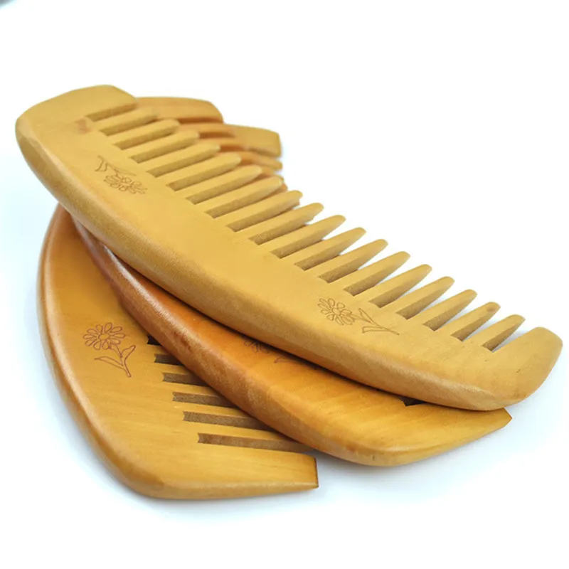 Anti-static Wooden Comb Curved Shape Of Natural Professional DIY Hairstyle Popular Natural Health Care Comb Peach Wood Hair Comb
Anti-static Wooden Comb Curved Shape Of Natural Professional DIY Hairstyle Popular Natural Health Care Comb Peach Wood Hair Comb