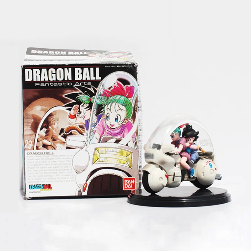 8cm Dragon Ball Z Son Goku Bulma Motorcycle PVC Action Figure Collectible Model Toy With Retail Box
8cm Dragon Ball Z Son Goku Bulma Motorcycle PVC Action Figure Collectible Model Toy With Retail Box