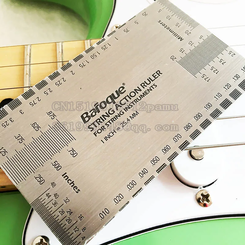 Guitar String Action Ruler Gauge Tool Stainless Steel Double Sided Multi Function Guitar Luthier Accurate String Measurement
Guitar String Action Ruler Gauge Tool Stainless Steel Double Sided Multi Function Guitar Luthier Accurate String Measurement