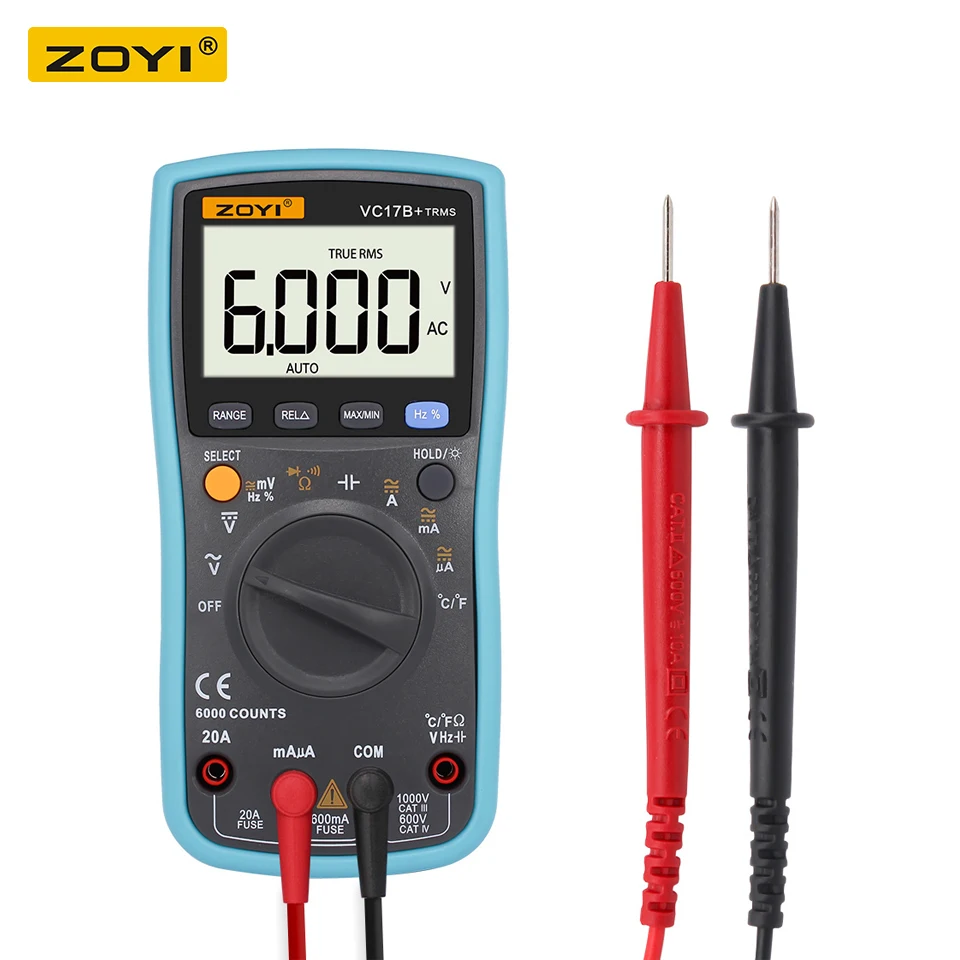 ZOYI electric meter multimeter digital high-precision backlight voltmeter intelligent multi-function repair table capacitance
ZOYI electric meter multimeter digital high-precision backlight voltmeter intelligent multi-function repair table capacitance