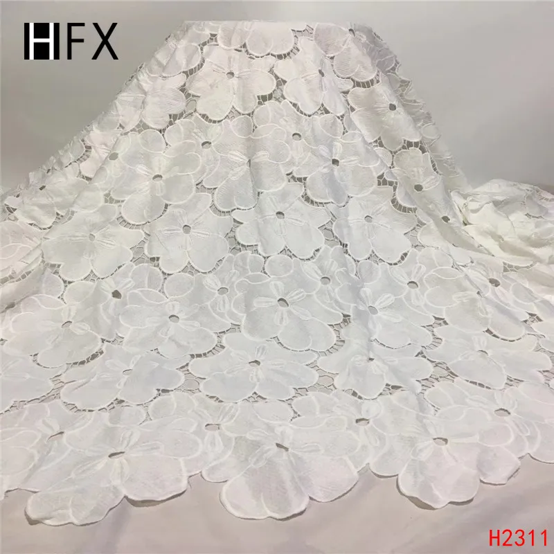 HFX 2019 latest african guipure lace white water soluble chemical lace fabric,high quality african cord lace free shipping H2311
HFX 2019 latest african guipure lace white water soluble chemical lace fabric,high quality african cord lace free shipping H2311