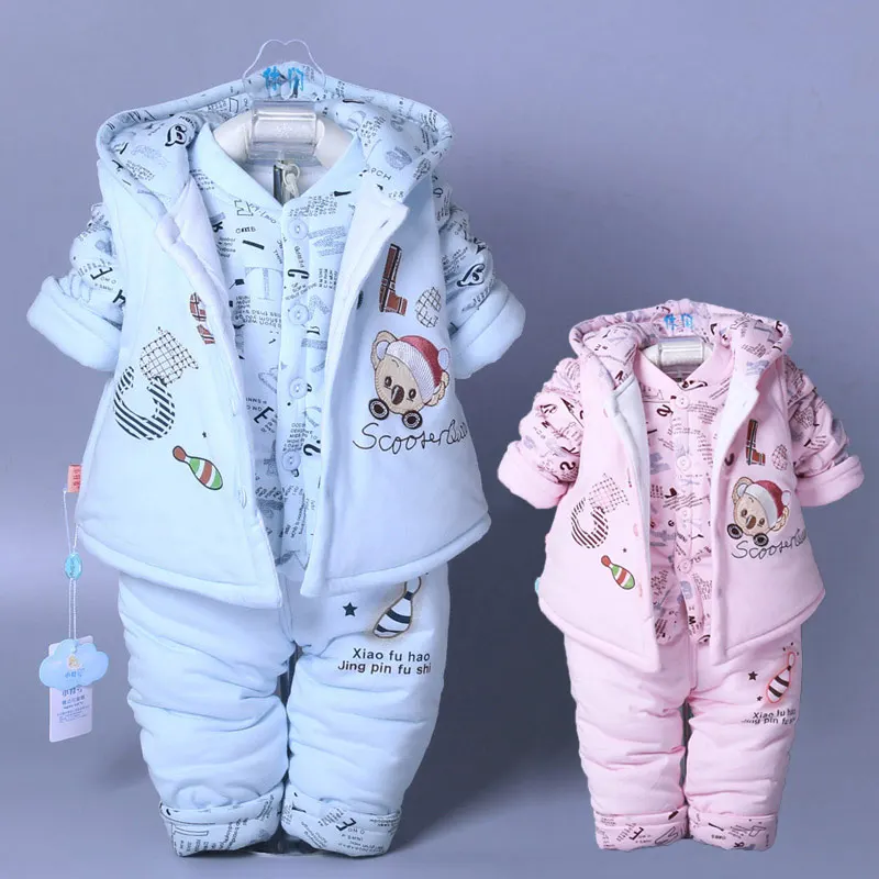 Коллекция 2018 года зимний популярный комплект одежды для новорожденных мальчиков