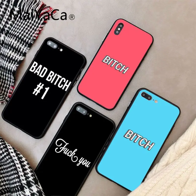 MaiYaCa Bitch Black Soft Silicone Cell Phone Case For iphone 7 7plus X 8 8plus And 5 5s 6s 6s Plus Mobile Phone Case
MaiYaCa Bitch Black Soft Silicone Cell Phone Case For iphone 7 7plus X 8 8plus And 5 5s 6s 6s Plus Mobile Phone Case