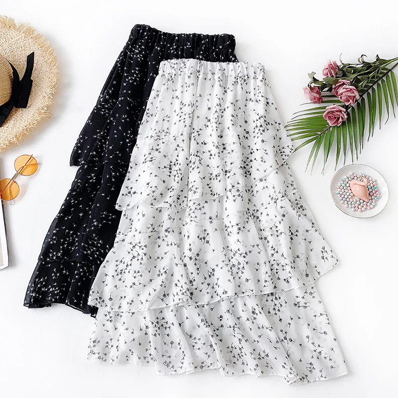 Women Skirt Summer Chiffon Skirts Layered Printed Ruffled Holiday High Waist Stylish Midi Sweet Skirts
Women Skirt Summer Chiffon Skirts Layered Printed Ruffled Holiday High Waist Stylish Midi Sweet Skirts