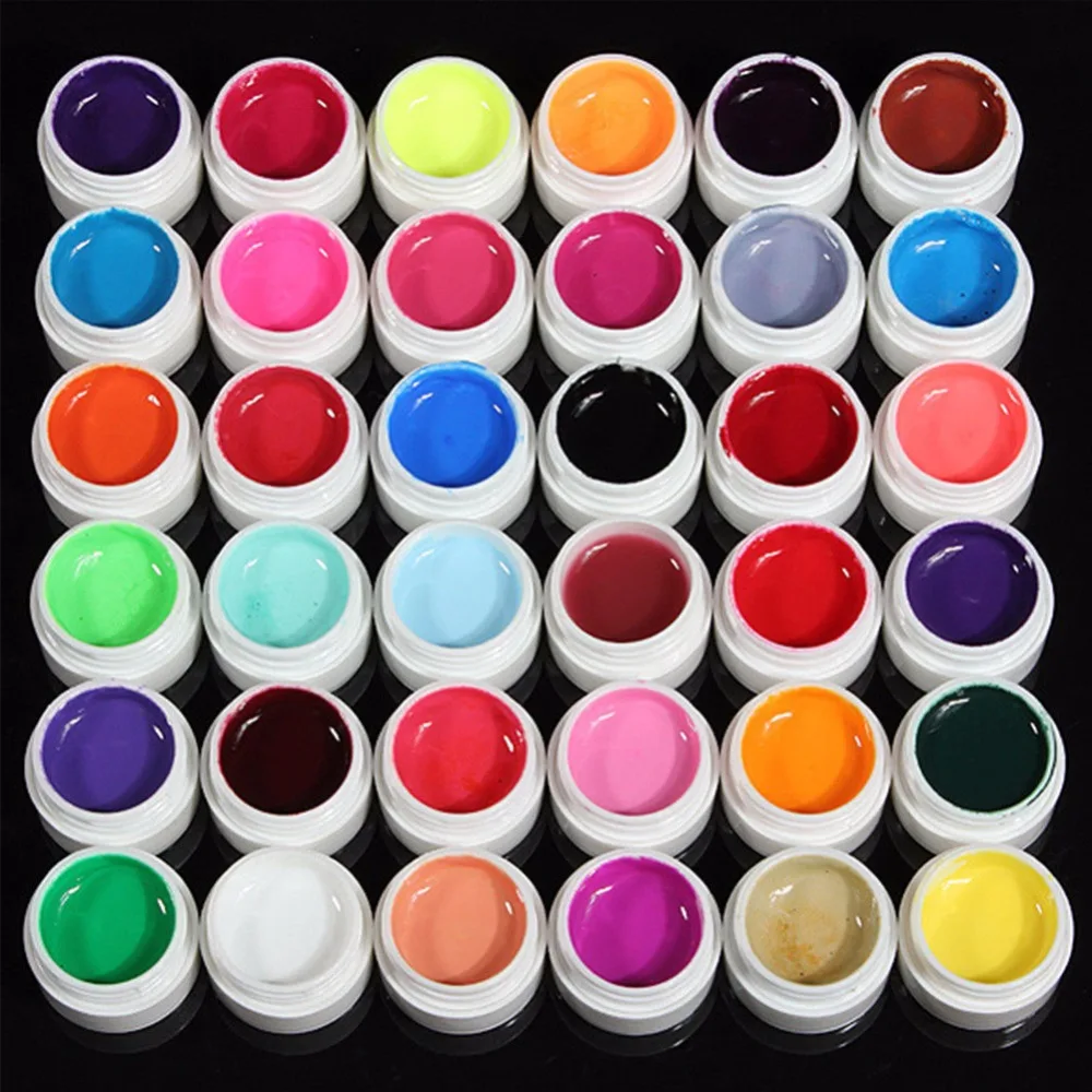 36 Pcs Mix Pot Tip Color Builder Polish Nail Art UV Gel Solid Extension Manicure
36 Pcs Mix Pot Tip Color Builder Polish Nail Art UV Gel Solid Extension Manicure