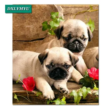 Full drill diamond embroidery needlework cross stitch full square rhinestones diamond painting Twins dog needlework painting
Full drill diamond embroidery needlework cross stitch full square rhinestones diamond painting Twins dog needlework painting