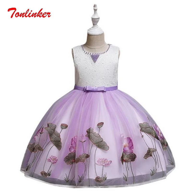 2019 Summer Dresses Embroidery Lotus Flower Girl Princess Dresses Wedding Ball Gown Children Festival Birthday Theme Party Dress
2019 Summer Dresses Embroidery Lotus Flower Girl Princess Dresses Wedding Ball Gown Children Festival Birthday Theme Party Dress