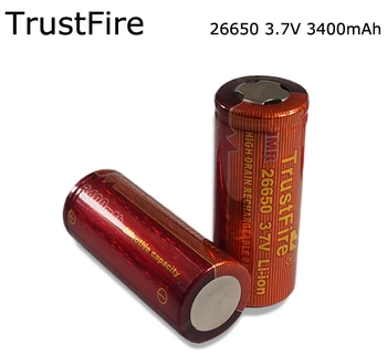 4pcs/lot TrustFire IMR 26650 3400mAh 3.7V Rechargeable High Drain Battery Lithium Batteries for Electronic Smoke Flashlights
4pcs/lot TrustFire IMR 26650 3400mAh 3.7V Rechargeable High Drain Battery Lithium Batteries for Electronic Smoke Flashlights