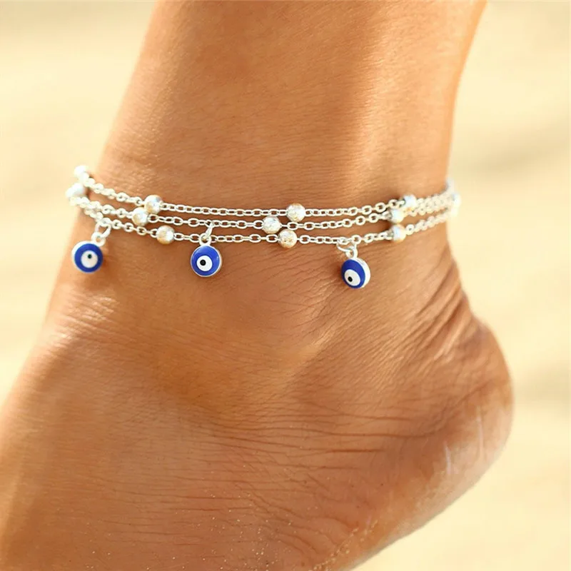 Handmade Evil Eye Ankle Charms Chain for Women Shell Beach Jewelry Sandals Gift Multi Layer Evil Eye Bracelet Anklet
Handmade Evil Eye Ankle Charms Chain for Women Shell Beach Jewelry Sandals Gift Multi Layer Evil Eye Bracelet Anklet