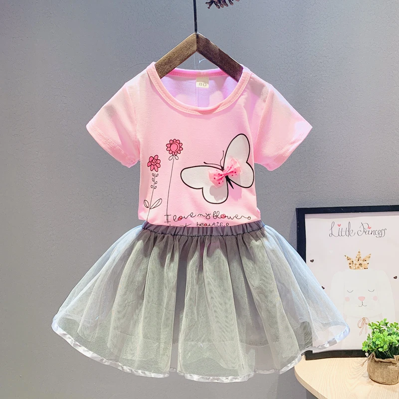 BibiCola 2019 New Summer Kids Girls Clothes Set Butterfly Parrten Cotton Short T-shirt +Gown Dress 2pcs Clothing Sets 1-5Y
BibiCola 2019 New Summer Kids Girls Clothes Set Butterfly Parrten Cotton Short T-shirt +Gown Dress 2pcs Clothing Sets 1-5Y