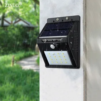 

Outdoor Solar Sensor Wall Lamp IP65 20LEDs Wall Light Waterproof Motion Sensor Light Solar Powered Garden Emergency Lights DA