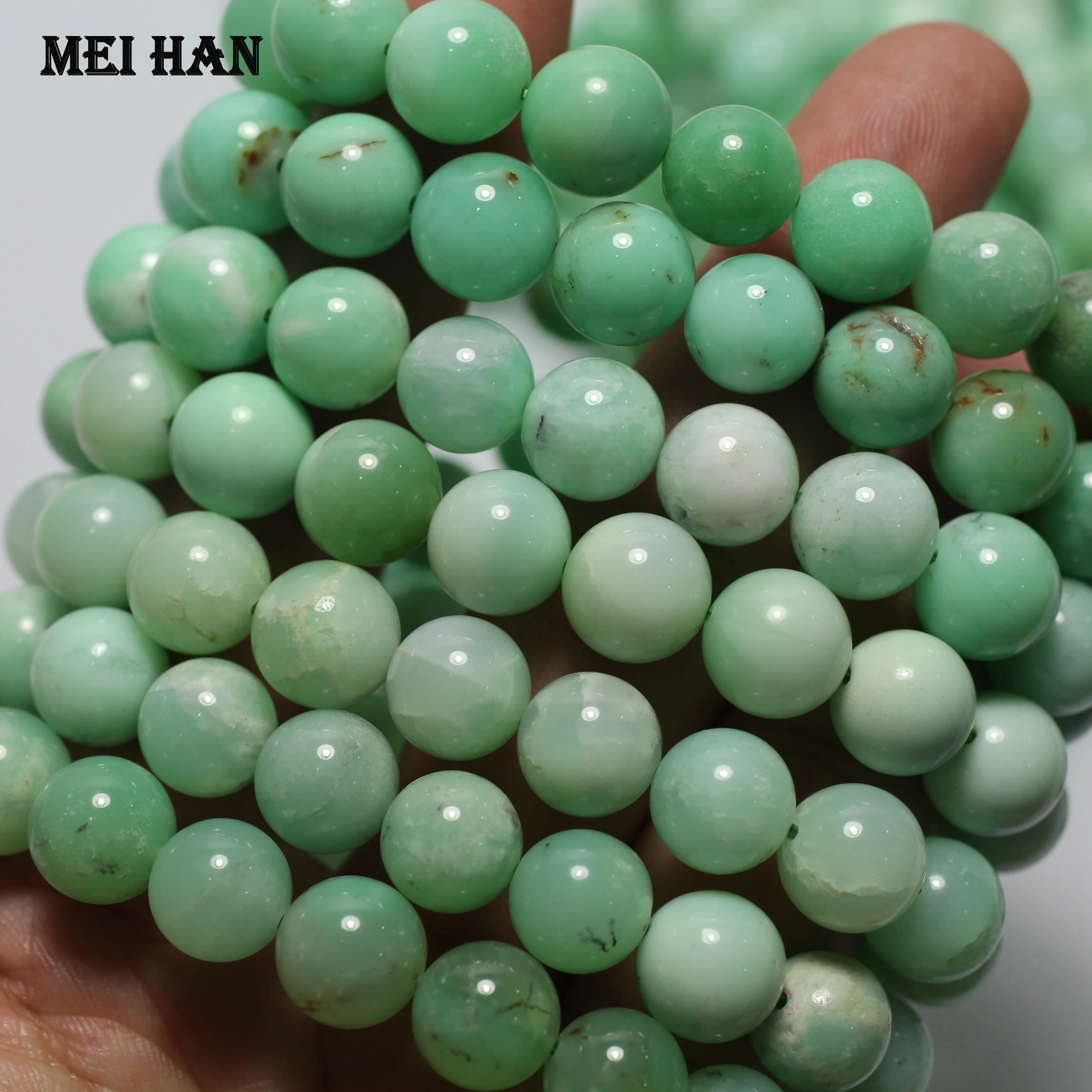 Wholesale natural Australia Chrysoprase low price 10-10.5mm (38 beads/set/54g) smooth round loose beads stone for jewelry 
Wholesale natural Australia Chrysoprase low price 10-10.5mm (38 beads/set/54g) smooth round loose beads stone for jewelry