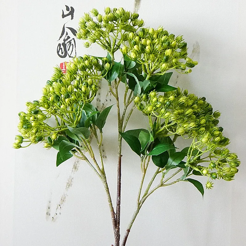 Artificial jasmine fruit branch Flower arrangment supplies Plastic fake plant flores with leaves for home wedding decoration
Artificial jasmine fruit branch Flower arrangment supplies Plastic fake plant flores with leaves for home wedding decoration