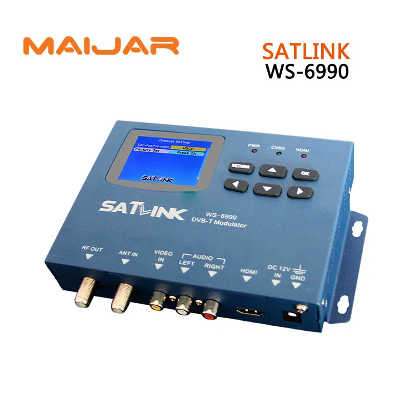 Original Satlink Meter WS-6990 1 Route DVB-T modulator/ AV/ HDMI Satellite Finder Meter ws6990