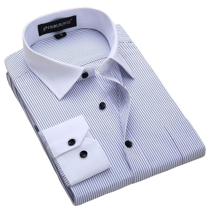 Big Size Asian 5XL 6XL 8XL Men Shirts Striped Long Sleeves Dress Shirt Blue stripe Business Shirts camisa social masculina
Big Size Asian 5XL 6XL 8XL Men Shirts Striped Long Sleeves Dress Shirt Blue stripe Business Shirts camisa social masculina