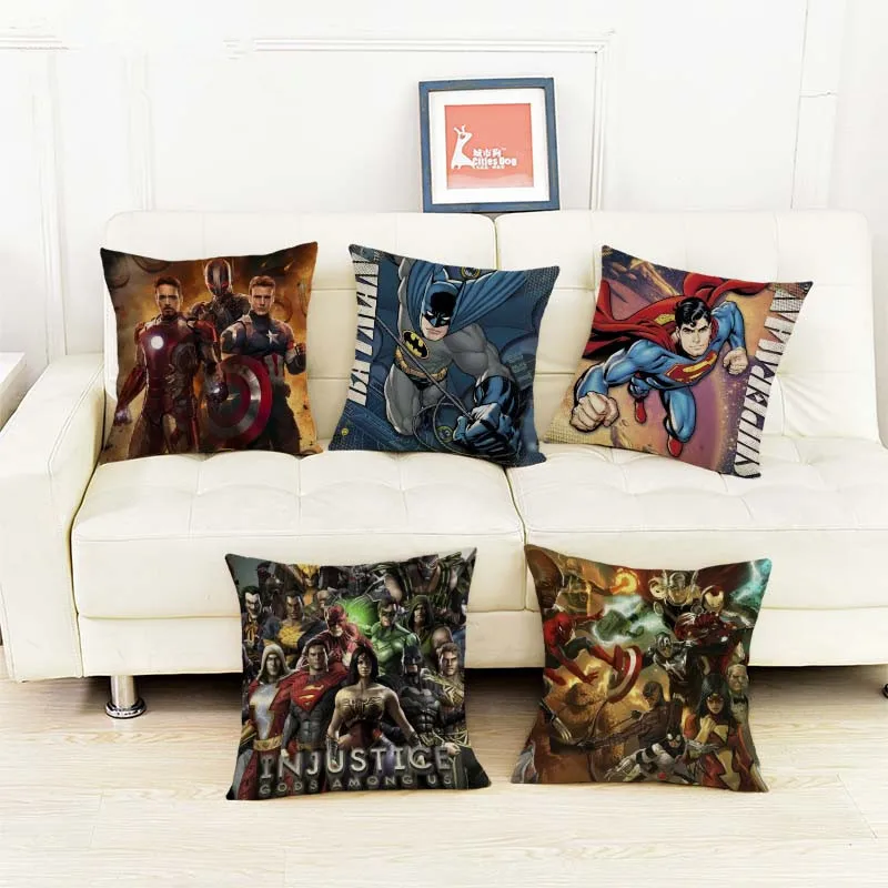Europe and America Pop Style Super Heros Captain America Superman Iron Man Batman Chair Pillow Case Covers
Europe and America Pop Style Super Heros Captain America Superman Iron Man Batman Chair Pillow Case Covers
