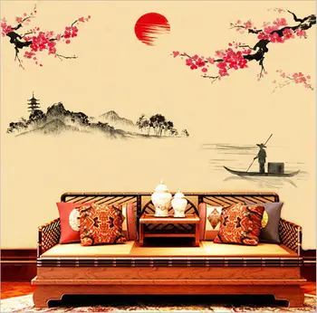 New Wall Paper Bird Flowers Chinese Style Wall Stickers Decal Art Vinyl Flower Mural Home Decor DIY
New Wall Paper Bird Flowers Chinese Style Wall Stickers Decal Art Vinyl Flower Mural Home Decor DIY