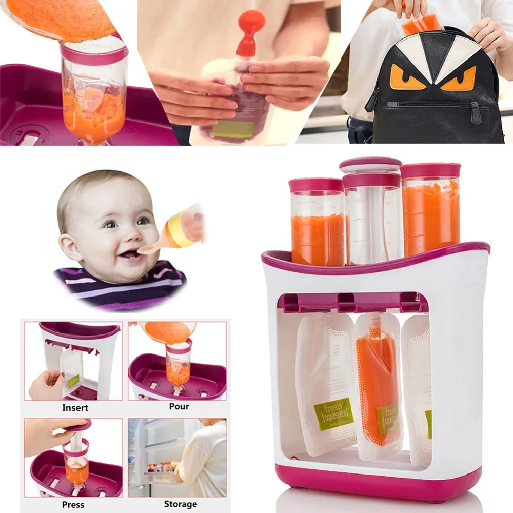 Infant Baby Feeding Food Squeeze Station Toddler Fruit Maker Dispenser Homemade Food-grade wnth 10 Pouch #281642
Infant Baby Feeding Food Squeeze Station Toddler Fruit Maker Dispenser Homemade Food-grade wnth 10 Pouch #281642