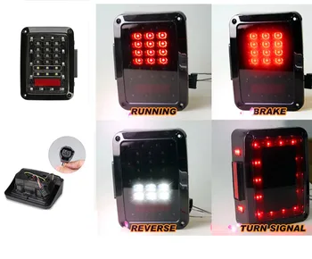 2x Wrangler JK LED Tail Lights Car Running Brake Turn Signal Reverse Back up Light Lamp 12V For 07~2015 EU / US Standard
2x Wrangler JK LED Tail Lights Car Running Brake Turn Signal Reverse Back up Light Lamp 12V For 07~2015 EU / US Standard
