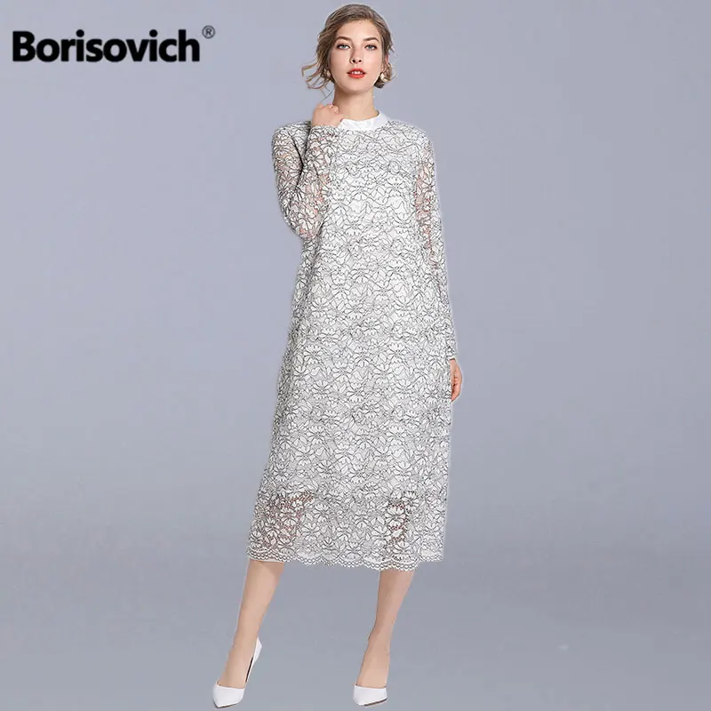 Borisovich Women Loose Casual Dress New 2019 Spring Fashion Stand Collar Luxury Elegant Ladies Lace Long Dresses Plus Size N771
Borisovich Women Loose Casual Dress New 2019 Spring Fashion Stand Collar Luxury Elegant Ladies Lace Long Dresses Plus Size N771