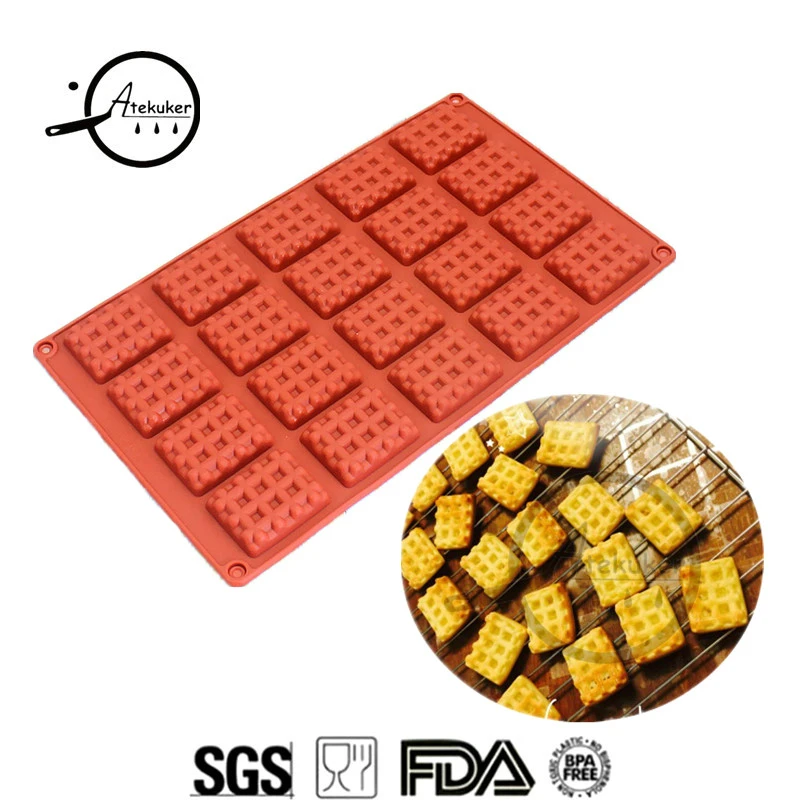 Atekuker Waffle Cake Mold For Baking Silicone Forms Biscuit Cookie Bakeware Mold For Chocolate Pastry Tools Ice Moulds
Atekuker Waffle Cake Mold For Baking Silicone Forms Biscuit Cookie Bakeware Mold For Chocolate Pastry Tools Ice Moulds