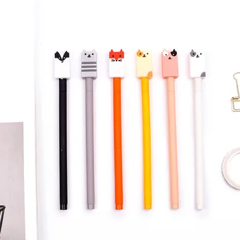 0.5mm black Creative gel pen cute cartoon fox head gel pen student Full needle black pen office pen
0.5mm black Creative gel pen cute cartoon fox head gel pen student Full needle black pen office pen