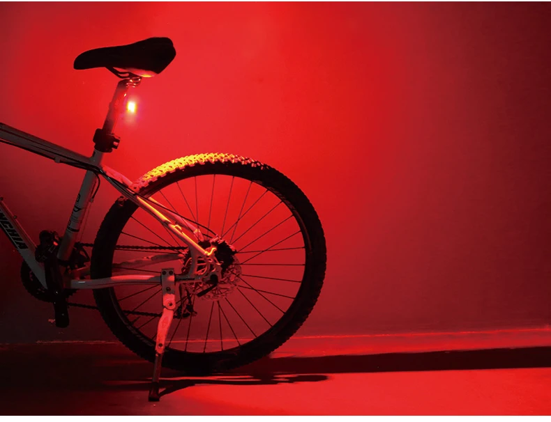 Discount 2600mAh Bicycle Light Bike Cycling Waterproof Taillight 9 LED Super Light With USB Rechargable Safety Night Riding Rear Light 10