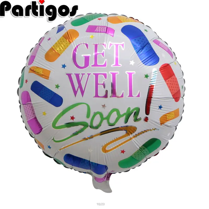 50pcs 18inch GET WELL SOON Round Balloon Best Wishes Helium Balloons Ramadan Decoration Balloon Event& Party Supplies Globos
50pcs 18inch GET WELL SOON Round Balloon Best Wishes Helium Balloons Ramadan Decoration Balloon Event& Party Supplies Globos