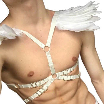 Feather Body Harness Bra Gothic Sexy Rave Lingerie Elastic Bondage Suspenders Halloween Costume Punk Goth Belt Garter
Feather Body Harness Bra Gothic Sexy Rave Lingerie Elastic Bondage Suspenders Halloween Costume Punk Goth Belt Garter