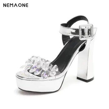 NEMAONE Women Shoes High Heels Rhinestone Ankle Buckles Ladies Wedding Party Shoes Woman Summer Sandals
NEMAONE Women Shoes High Heels Rhinestone Ankle Buckles Ladies Wedding Party Shoes Woman Summer Sandals