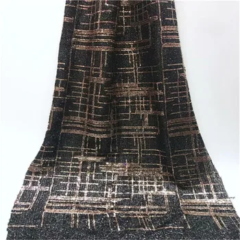 African French Net Lace Fabric With Sequins Black Flower Embroidered Lace Material Indian Women Designer New Mesh Net Laces
African French Net Lace Fabric With Sequins Black Flower Embroidered Lace Material Indian Women Designer New Mesh Net Laces