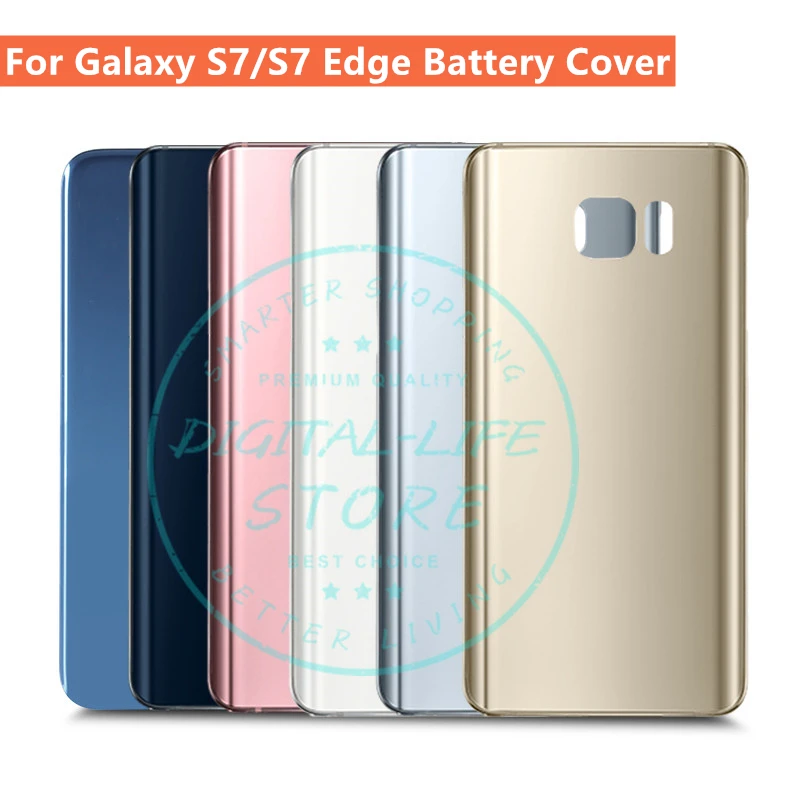 Для Samsung Galaxy S7 G930/S7 Edge G935 стекло задняя крышка батарейного отсека Крышка корпуса 3