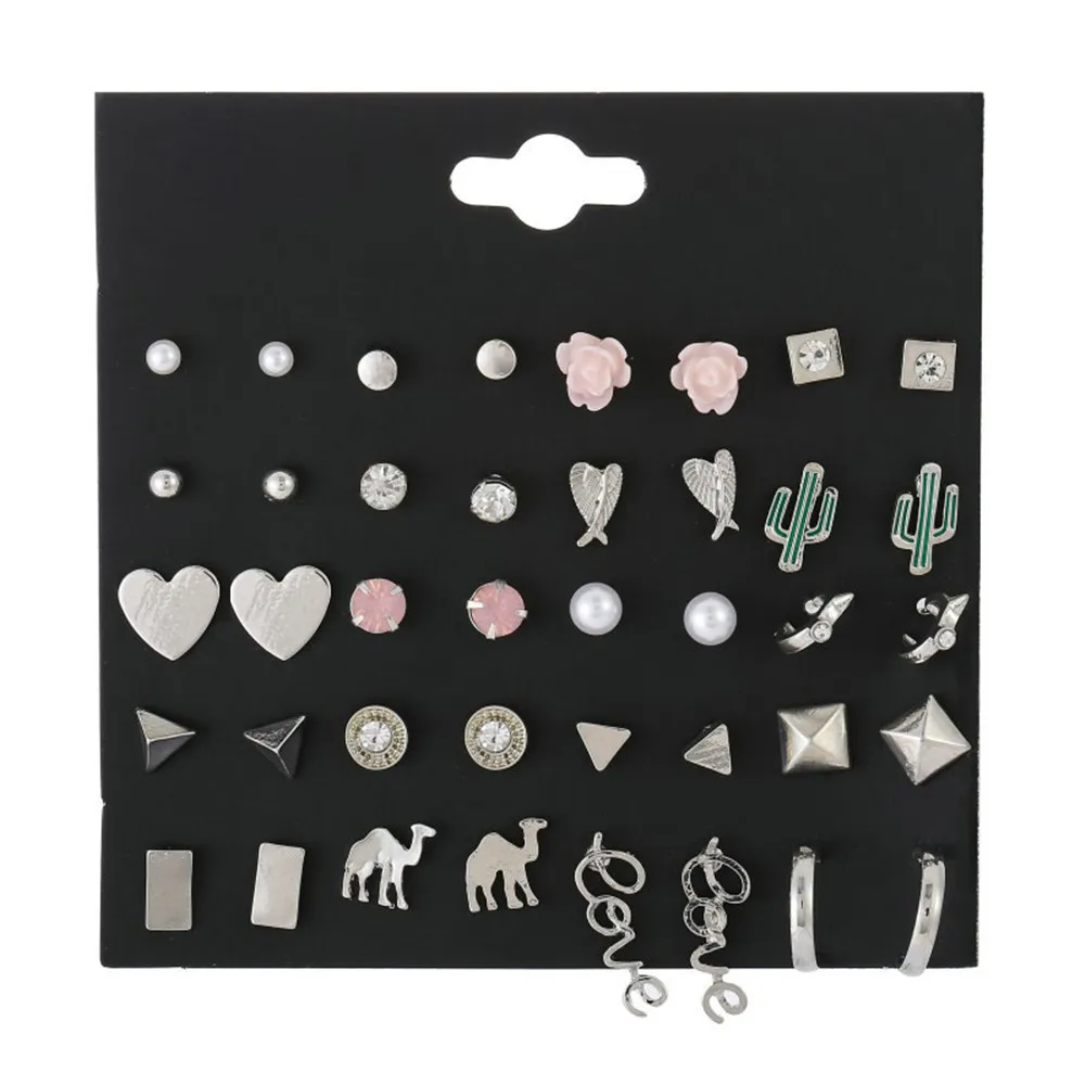 20 Pairs Ear Studs European Exaggeration Love Love Animal Flower Pearl Ear Circle
20 Pairs Ear Studs European Exaggeration Love Love Animal Flower Pearl Ear Circle