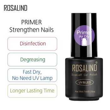 ROSALIND Nail Polish 7ml Fast Dry Primer Nails Soak Off Semi Permanent Varnish Designed For Manicure Beauty Acrylic UV Polish
ROSALIND Nail Polish 7ml Fast Dry Primer Nails Soak Off Semi Permanent Varnish Designed For Manicure Beauty Acrylic UV Polish